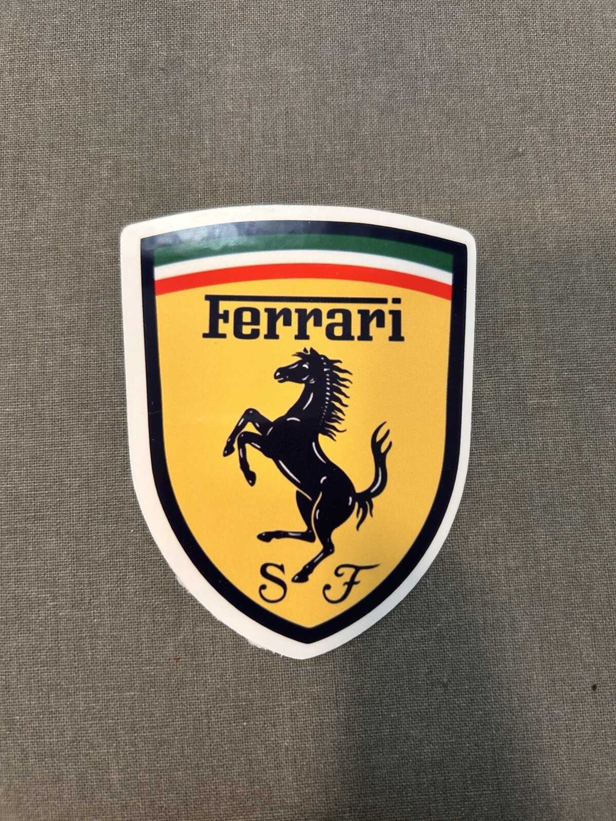 Ferrari Waterproof Sticker 4" High