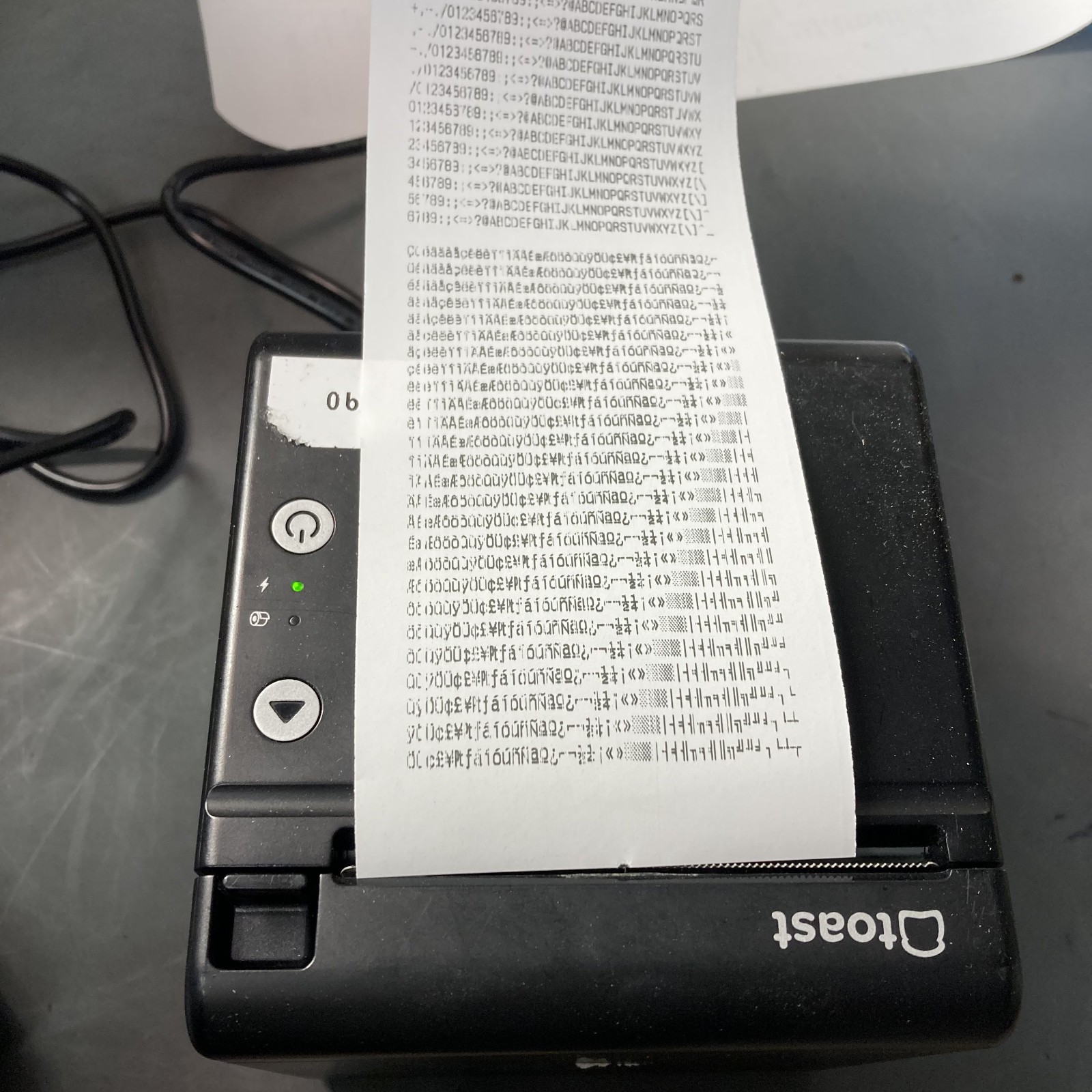 Toast Flex POS TP200 Thermal Receipt Printer With Power Cable