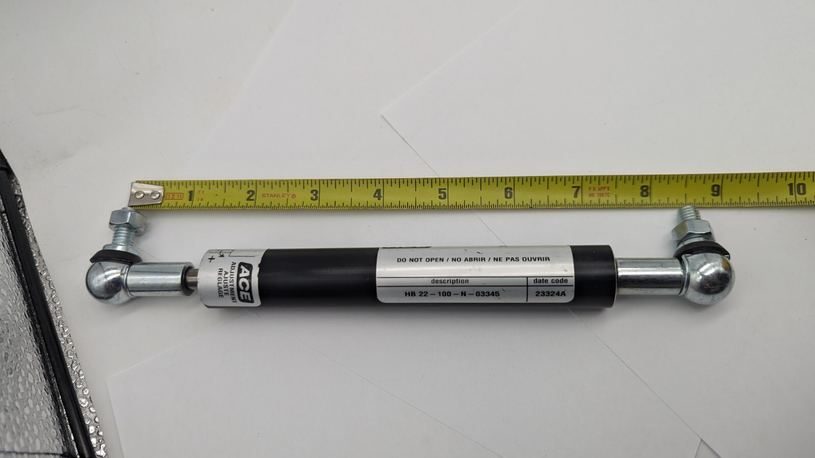 Adjustable ACE CONTROLS HB 22-100-N HYDRAULIC DAMPER STROKE 3.94" MAX F 404LBS