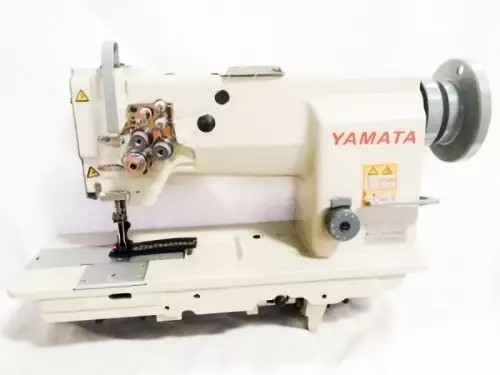 Yamata FY4400 Single Needle Compound Walking Foot Sewing Machine + Motor +Table