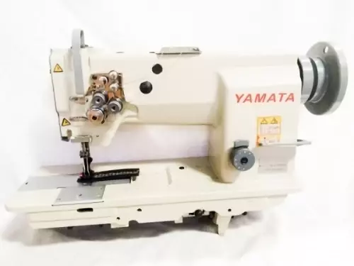 Yamata FY4400 Single Needle Compound Walking Foot Sewing Machine + Motor +Table