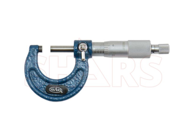 Shars 0-1" x 0.0001" Outside Micrometer Solid Metal Frame New (fitted case) !}