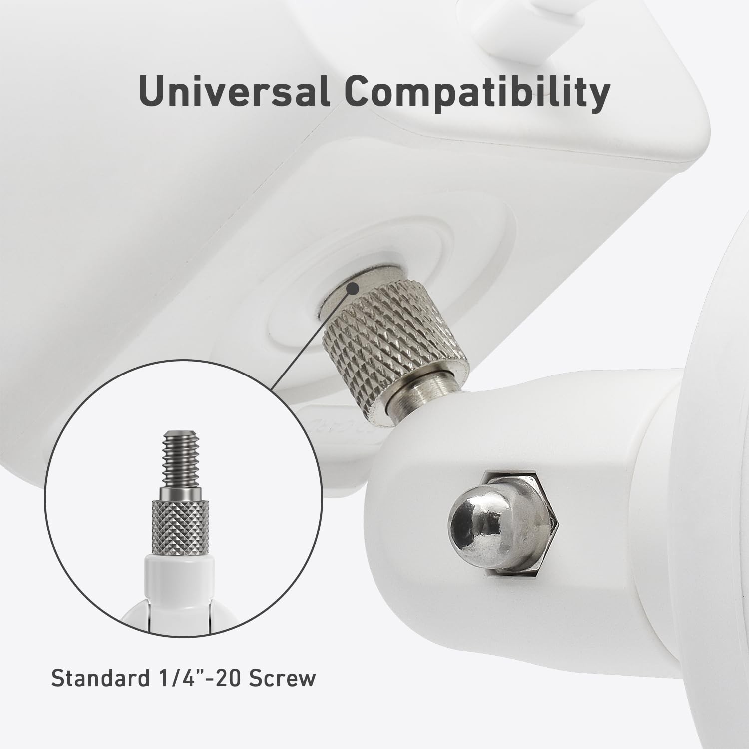 White Universal Security Camera Mount 4 20 Bracket Magnetic Indoor Outdoor