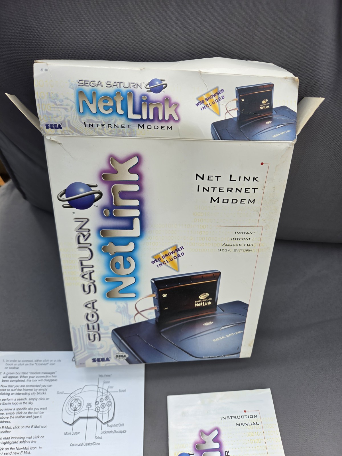 Netlink Planet Web Internet Modem Disc - Sega Saturn Net Link - CIB