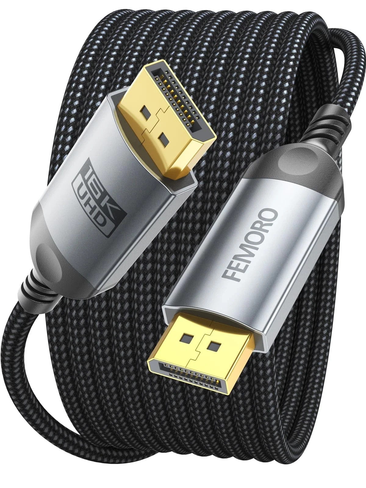 Display Port Cable 10 ft, DisplayPort 2.1 16K60Hz 8K120Hz 4K240Hz 2K360Hz 108...