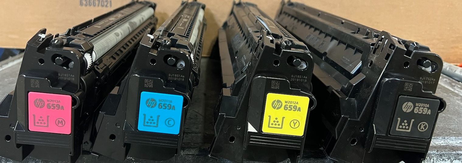 HP 659A W2010A W2011A W2012A W2013A  M776 M856 Toner Set - HP Genuine!