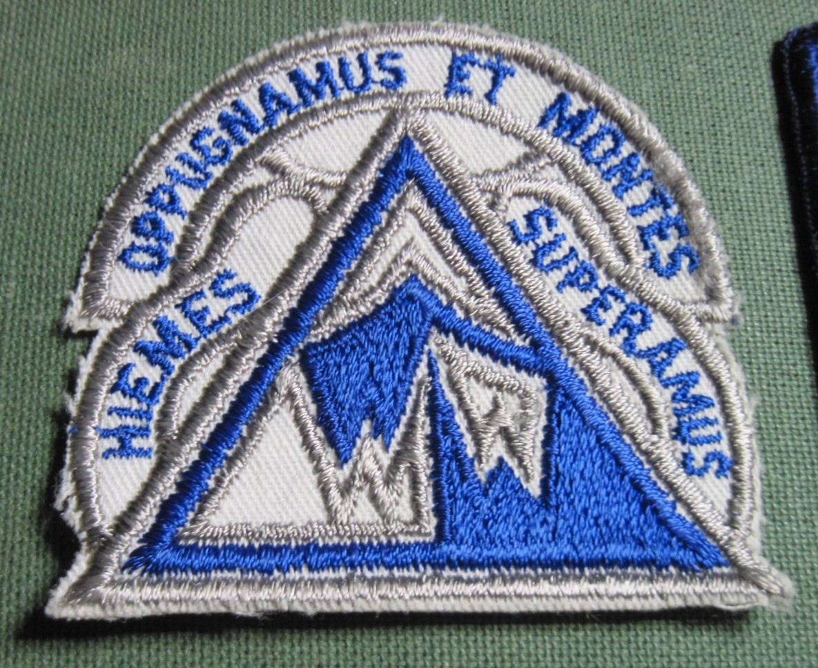Army Crest Pocket Veterans 4" PATCH  10th INFANTRY MOUNTAIN DIVISION  free ship