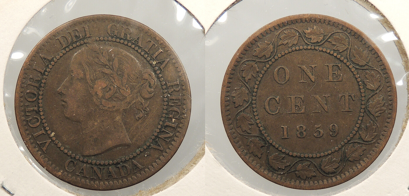 CANADA 1859 Cent Victoria #WC93549