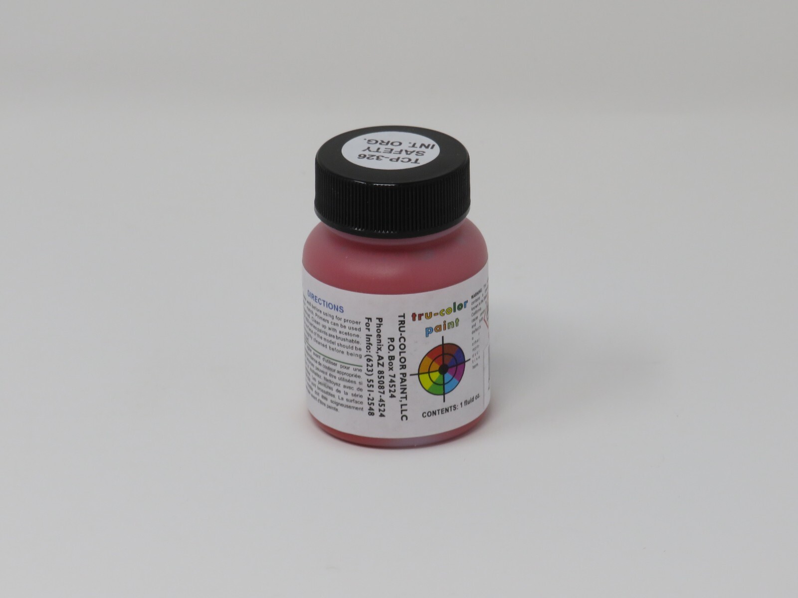Tru-Color Paint 326 Safety International Orange Airbrush Model Railroad 1 oz