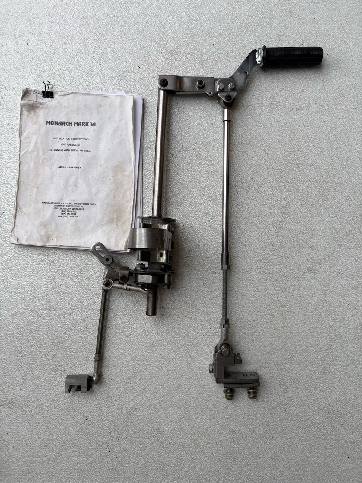 MPS handicap driver hand controls