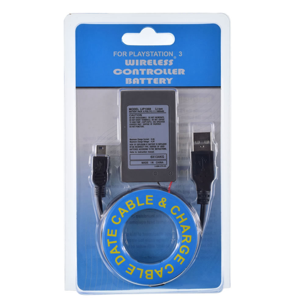 Rechargeable Battery Pack for Sony PS3 Wireless Controller Playstation 3 Gamepad