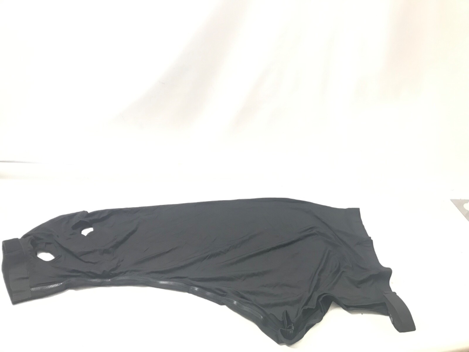 New Comfy Stretch Lycra Hood With Zipper Sleazy Slicker Neck Cover Black Size L