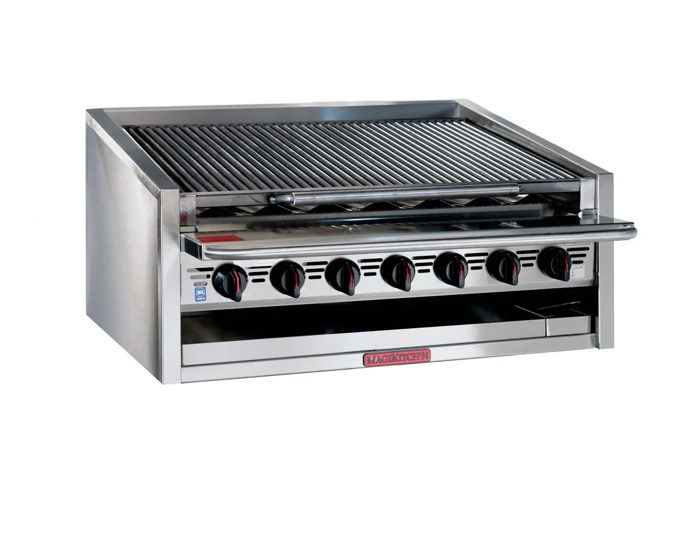 Magikitch'n APM-RMB-648 48" Radiant Gas Charbroiler Low Profile Countertop