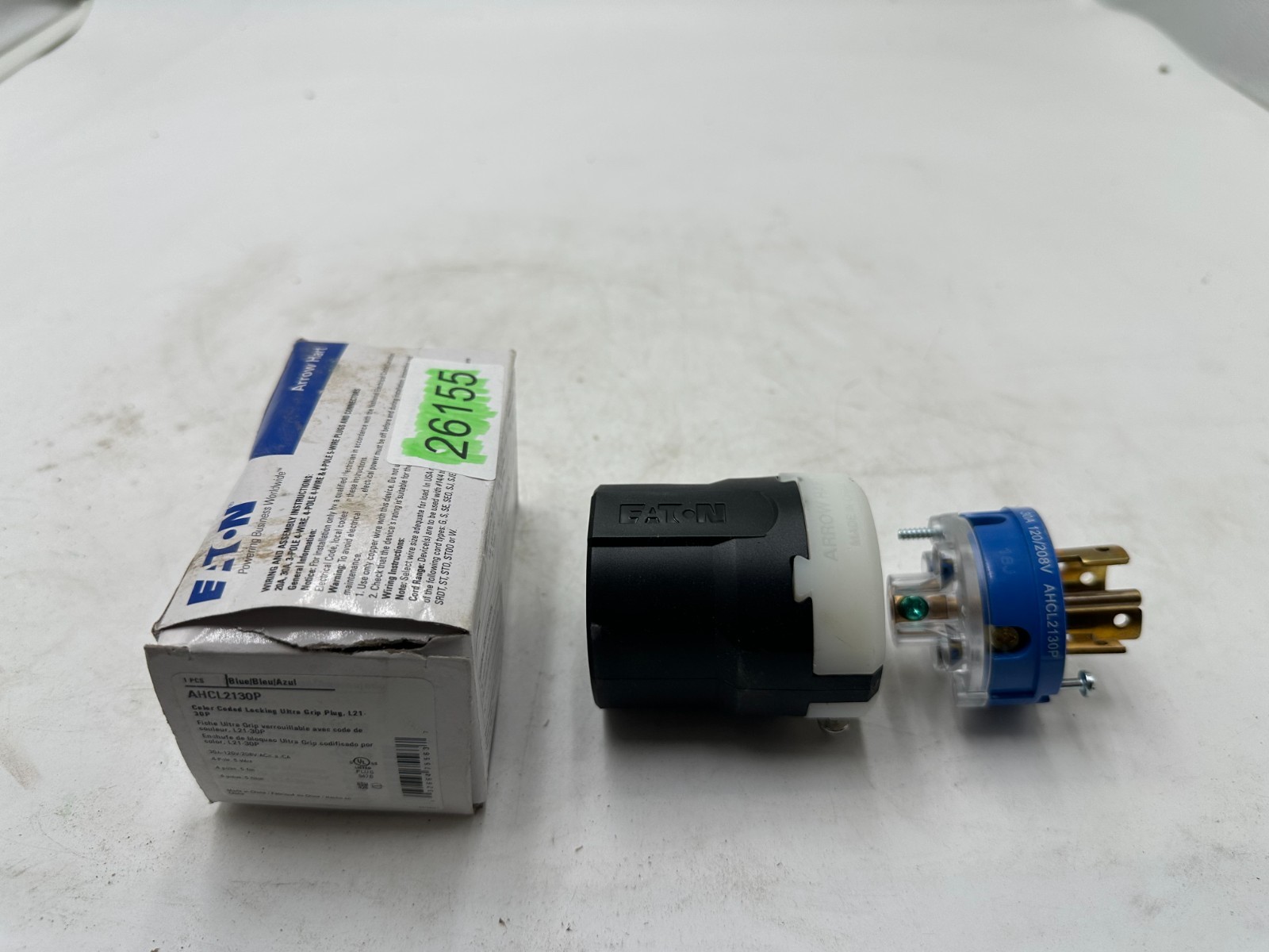 Eaton AHCL2130P Blue Locking Plug 30A