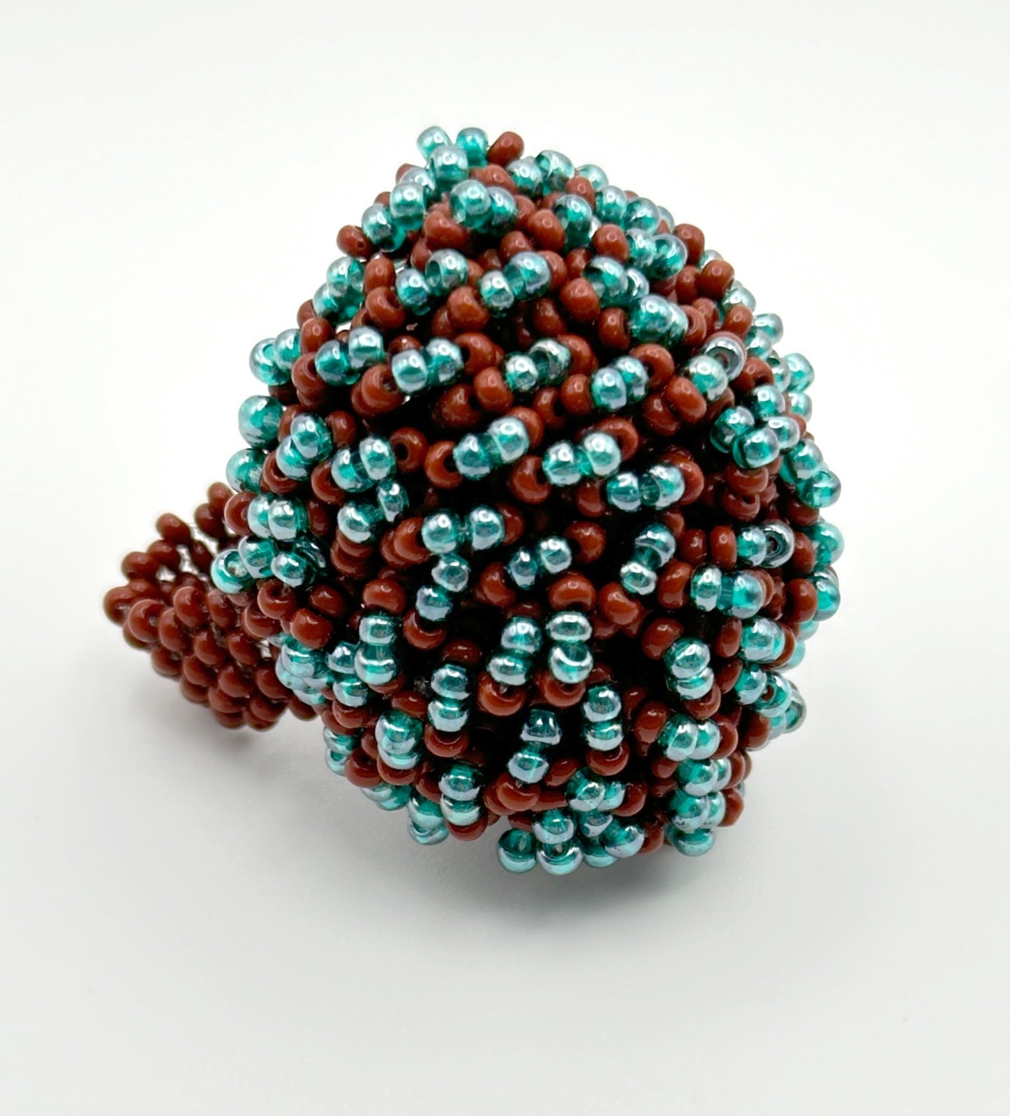 Hand-Made Ring, Contains No Metal, from Burko Faso