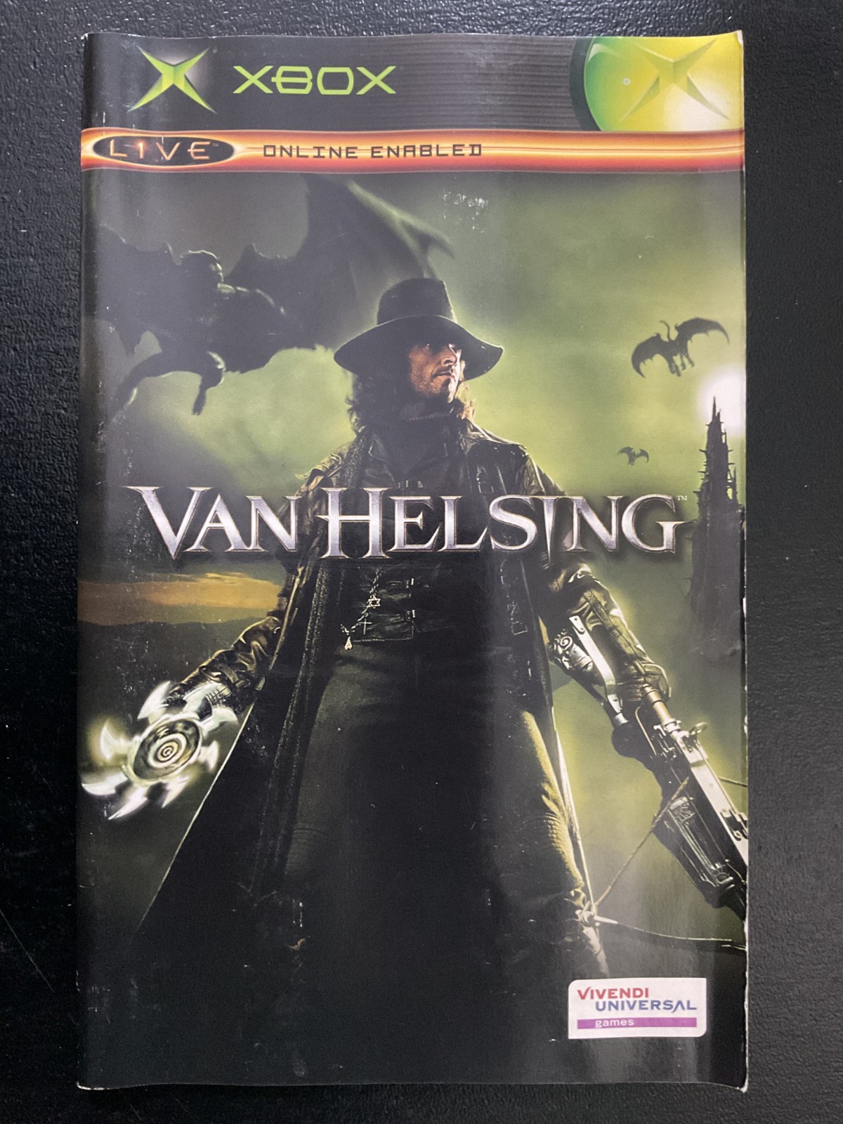 Van Helsing Microsoft XBOX Instruction Manual Only
