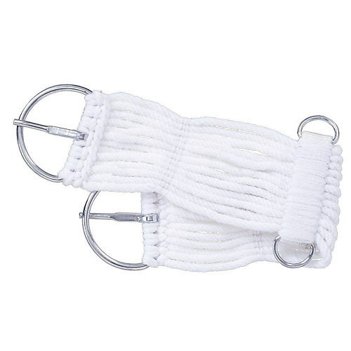 JT International Miniature Western Cord Girth 16 White