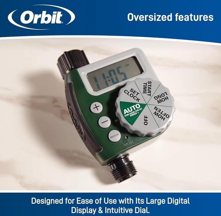 C-3. Orbit 62061Z 1-Outlet Programmable Hose Faucet Timer