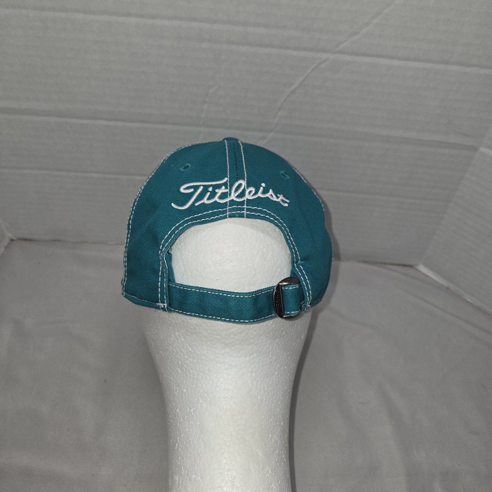 Titleist Prov1 Golf Hat Adj Strapback Dad Cap Teal Euc