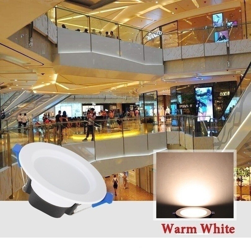 4/8/16PCS 7W 3Color Dimmable LED Downlight Recessed Ceiling Panel Light 85-265V
