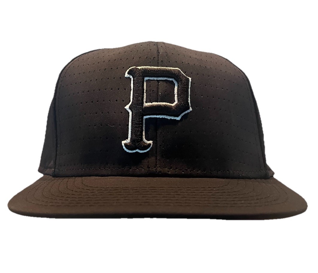 The Game Pro Fitted Six Panel Perforated Baseball Cap, Small, Style GP511