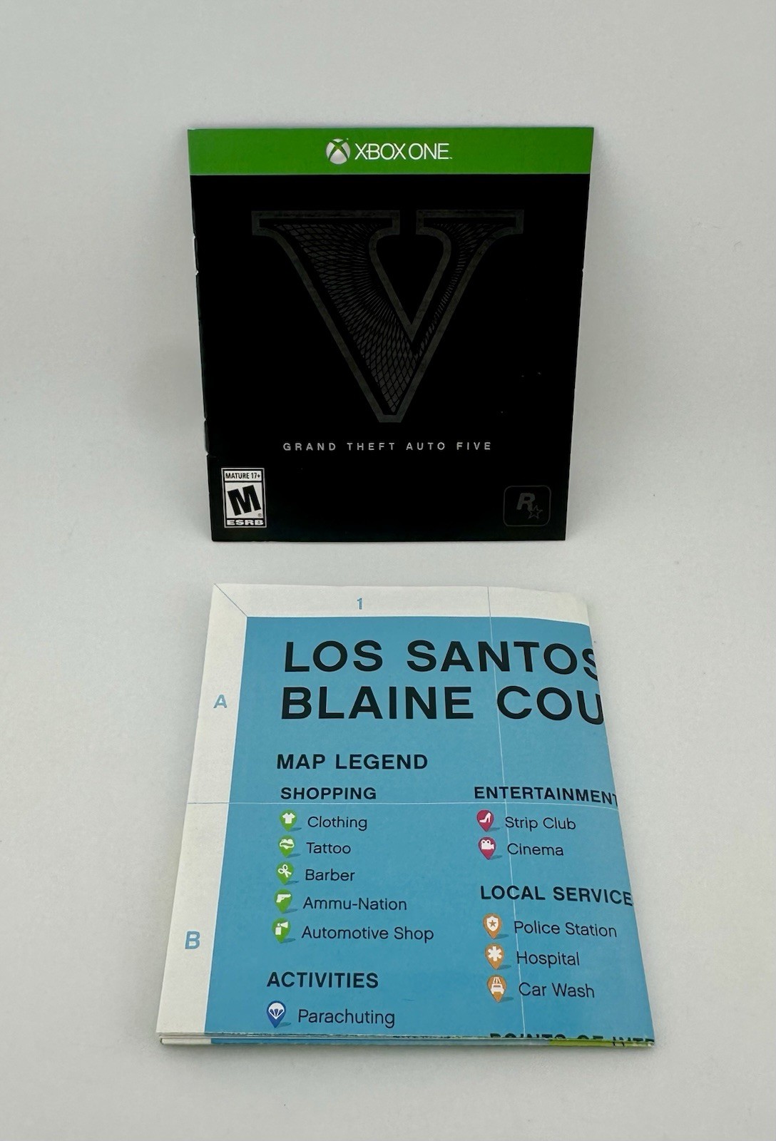 Grand Theft Auto V : Instruction Manual & Map ONLY for XBOX ONE