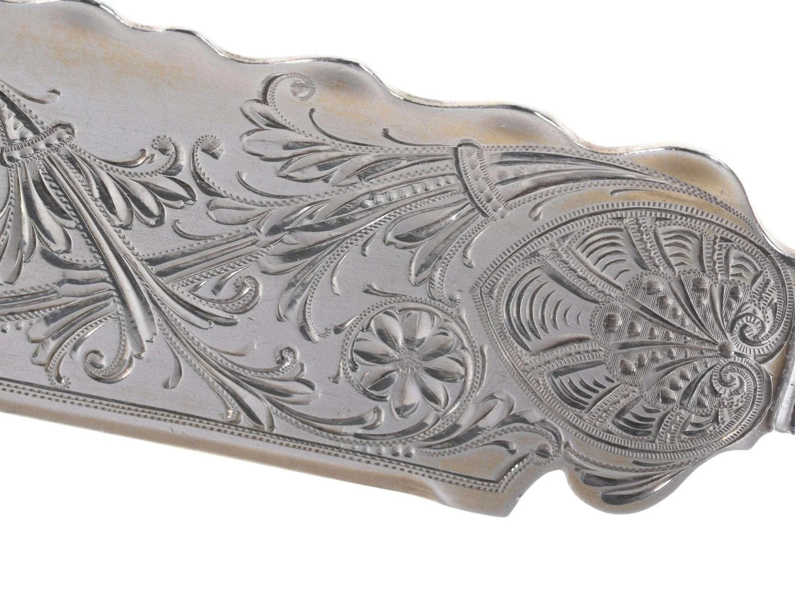 c1890 Gorham St Cloud Solid Bright Cut Ice Cream Slicer