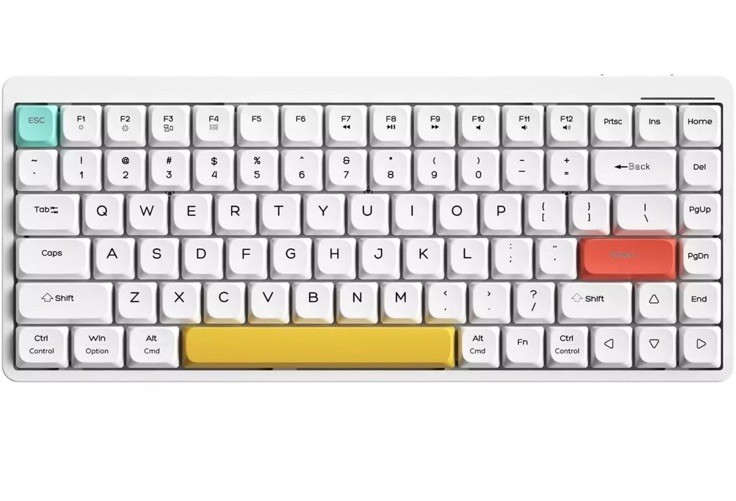 Ukvey C68 Bluetooth 2.4ghz Rechargeable Mechanical Keyboard Desktop, Laptop L2