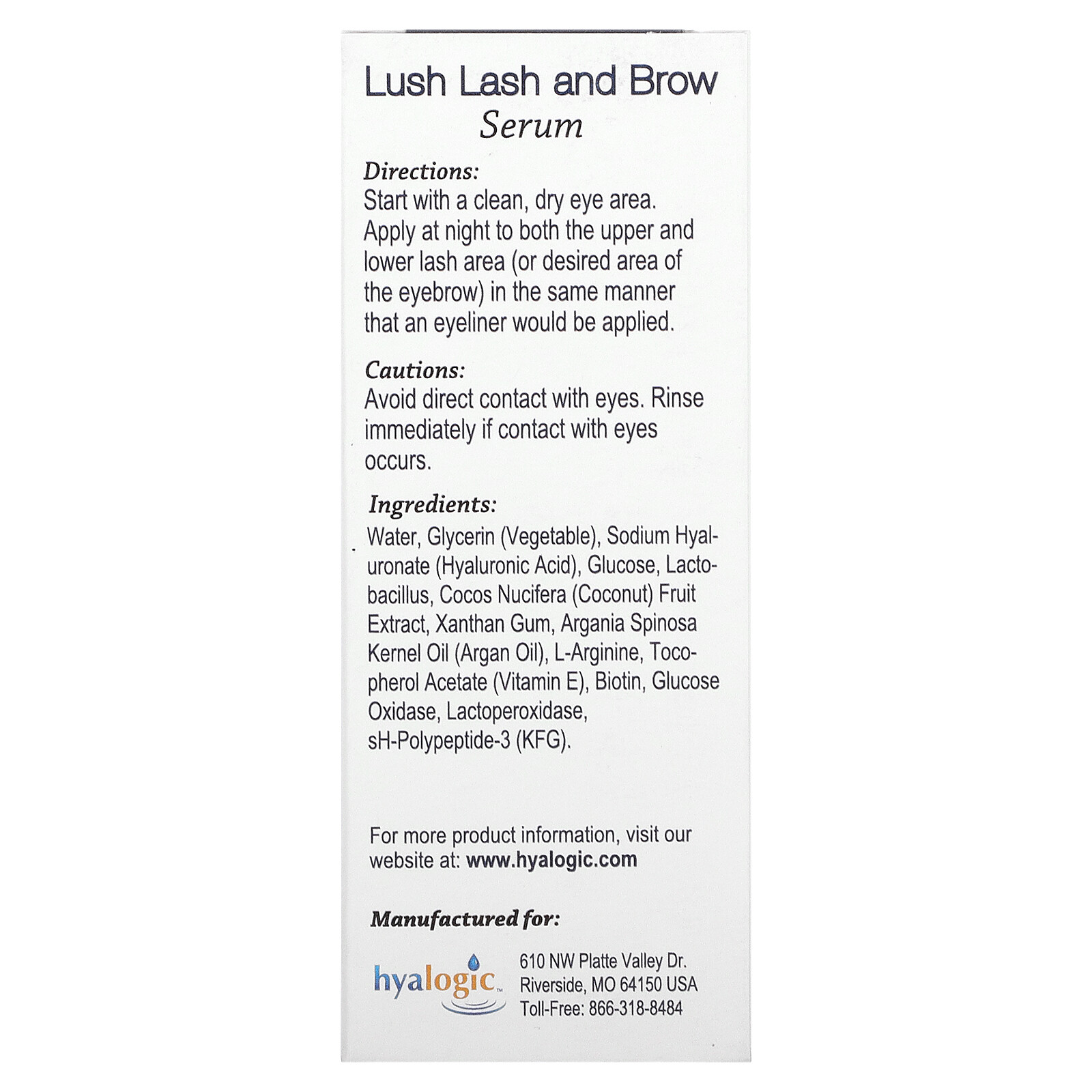 Lush Lash and Brow Serum, .17 fl oz (5 ml)