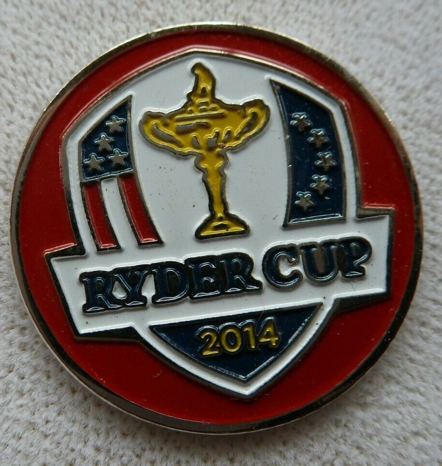 2014 Ryder Cup Ball Marker...Gleneagles..Red