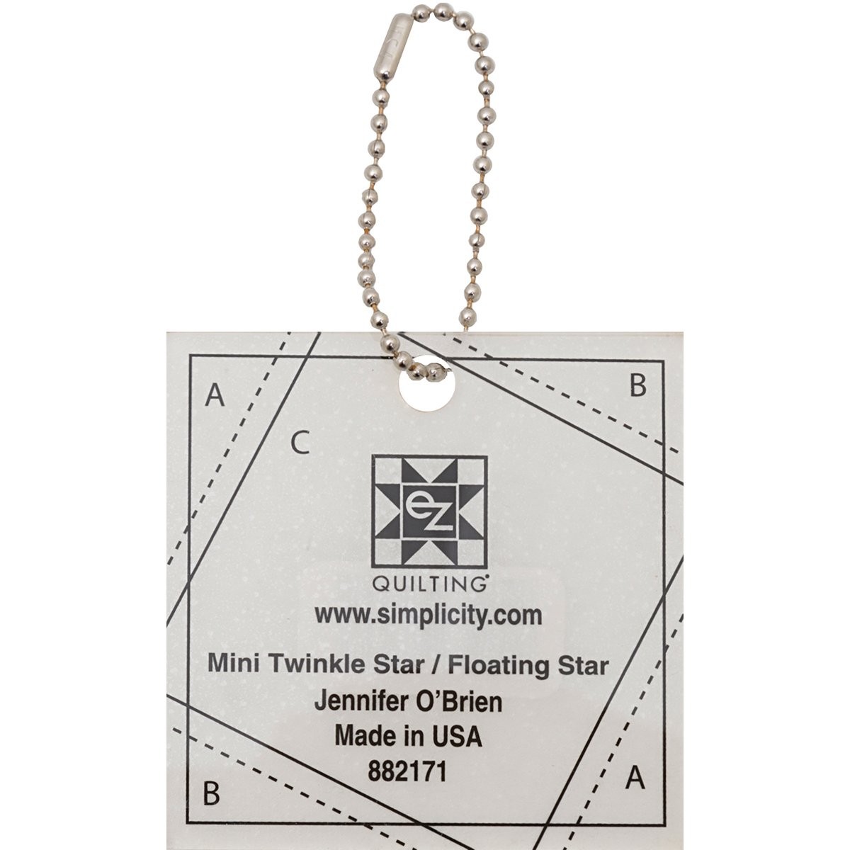 EZ Quilting Mini Twinkle Floating Star Acrylic Template