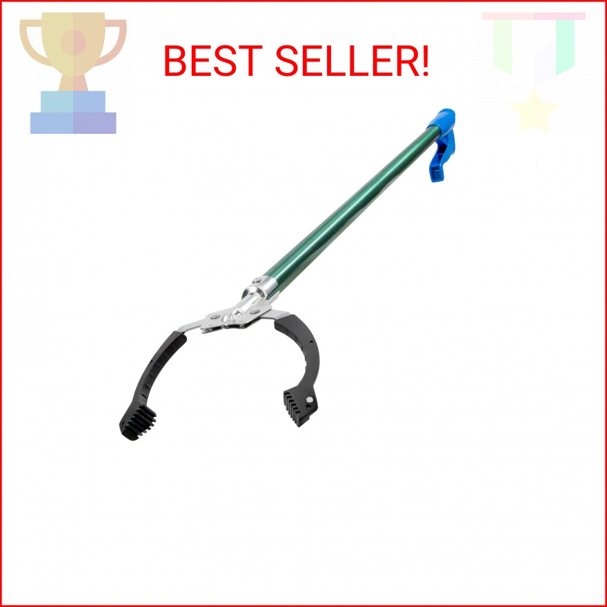 Unger Professional 36” Nifty Nabber – Reacher Grabber Tool & Trash Picker, Built