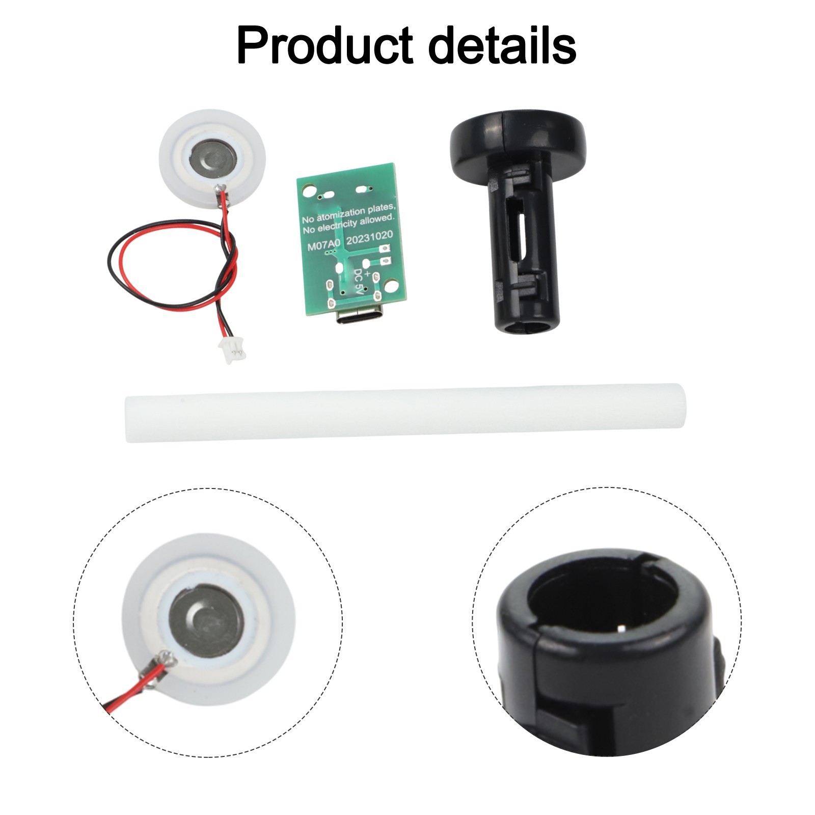 Easily Usable Set of 4 for typec Humidifier Modules with Continuous Spray