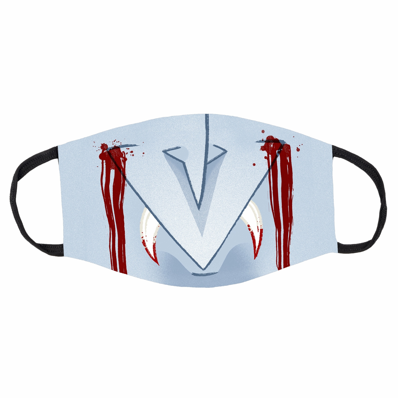 Vampire Face Halloween Printed Non-Medical Cotton Face Mask