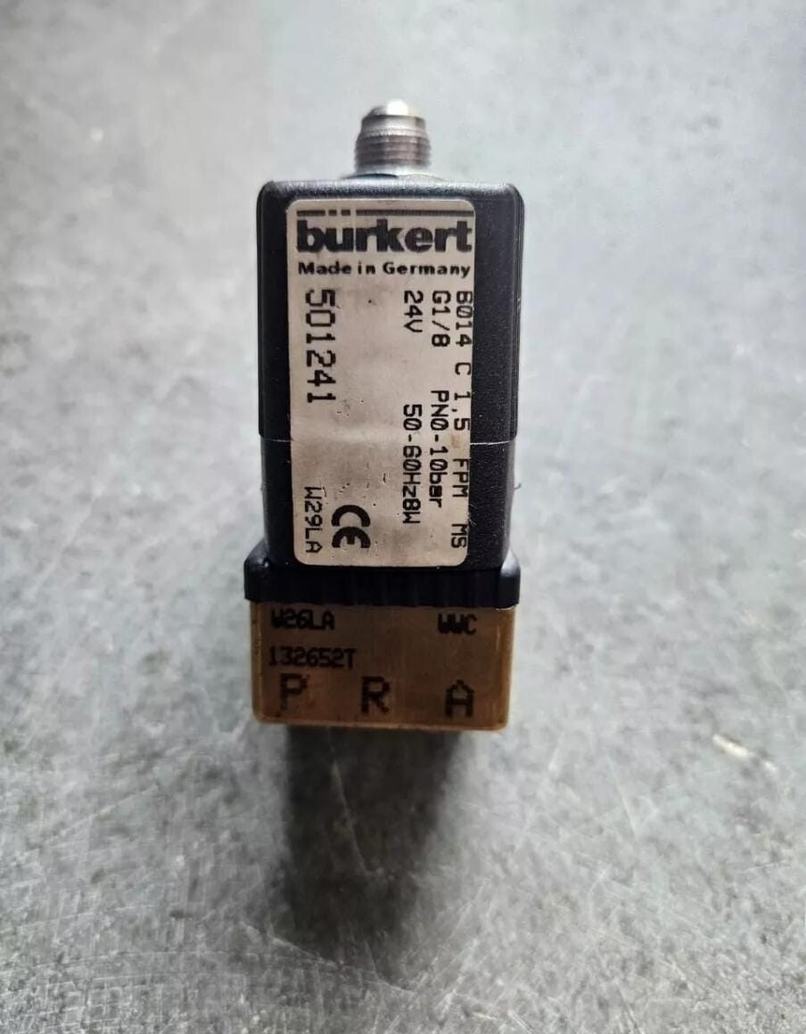 Burkert 6014 C 1.5 FPM MS Solenoid Valve 501241 PN : 0 to 10 Bar