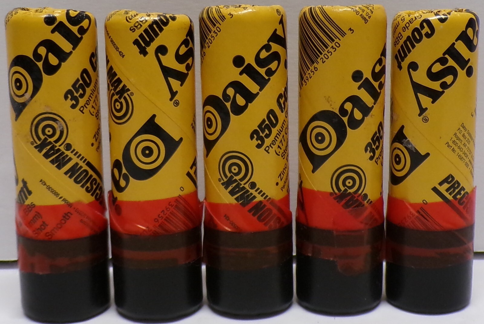 Lot of 5 Daisy Precision Max BB's Steel Airgun Shot .177 Caliber 350 Count Each
