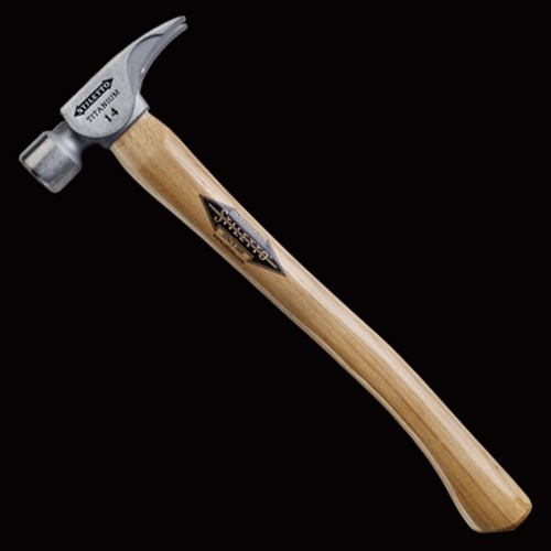 Stiletto TI14SC 14 Oz Titanium Smooth face/ Curved 18" Framing Hammer