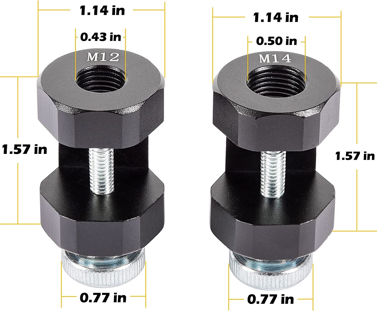 12mm & 14mm Engine Spark Plug Caliper Universal Spark Plug Gap Tool Gapper Kit