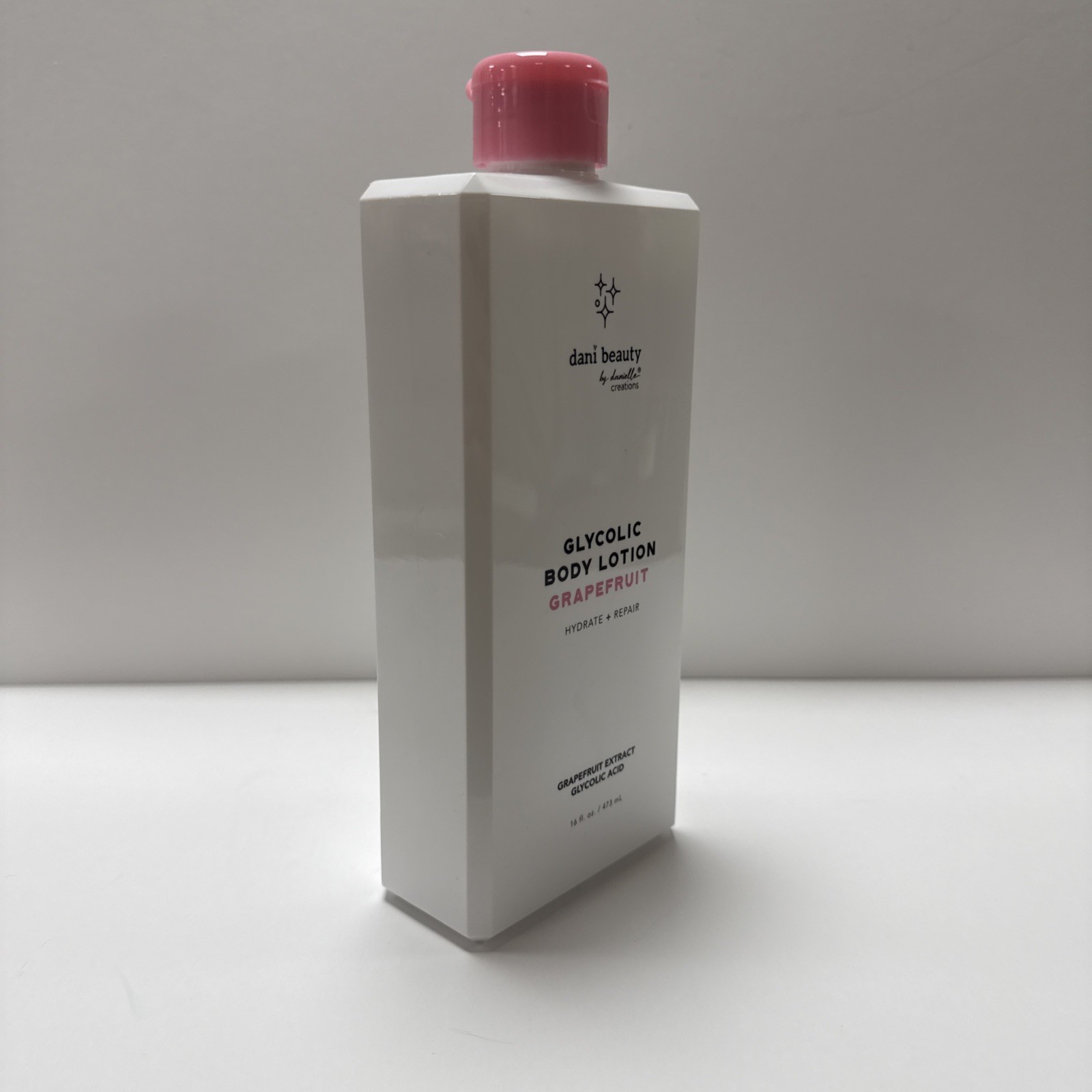 Dani Beauty Glycolic Body Lotion--GrapeFruit--16 Oz--NEW