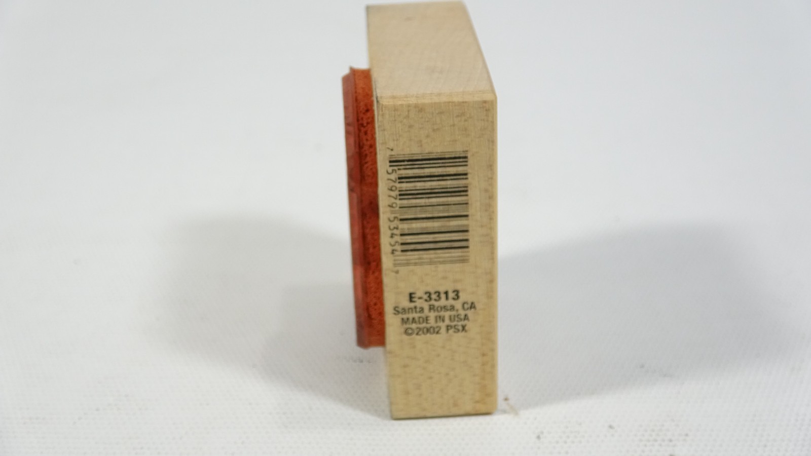 2002 PSX Halloween Rubber Stamp Witch Hat with Spider Web E3313