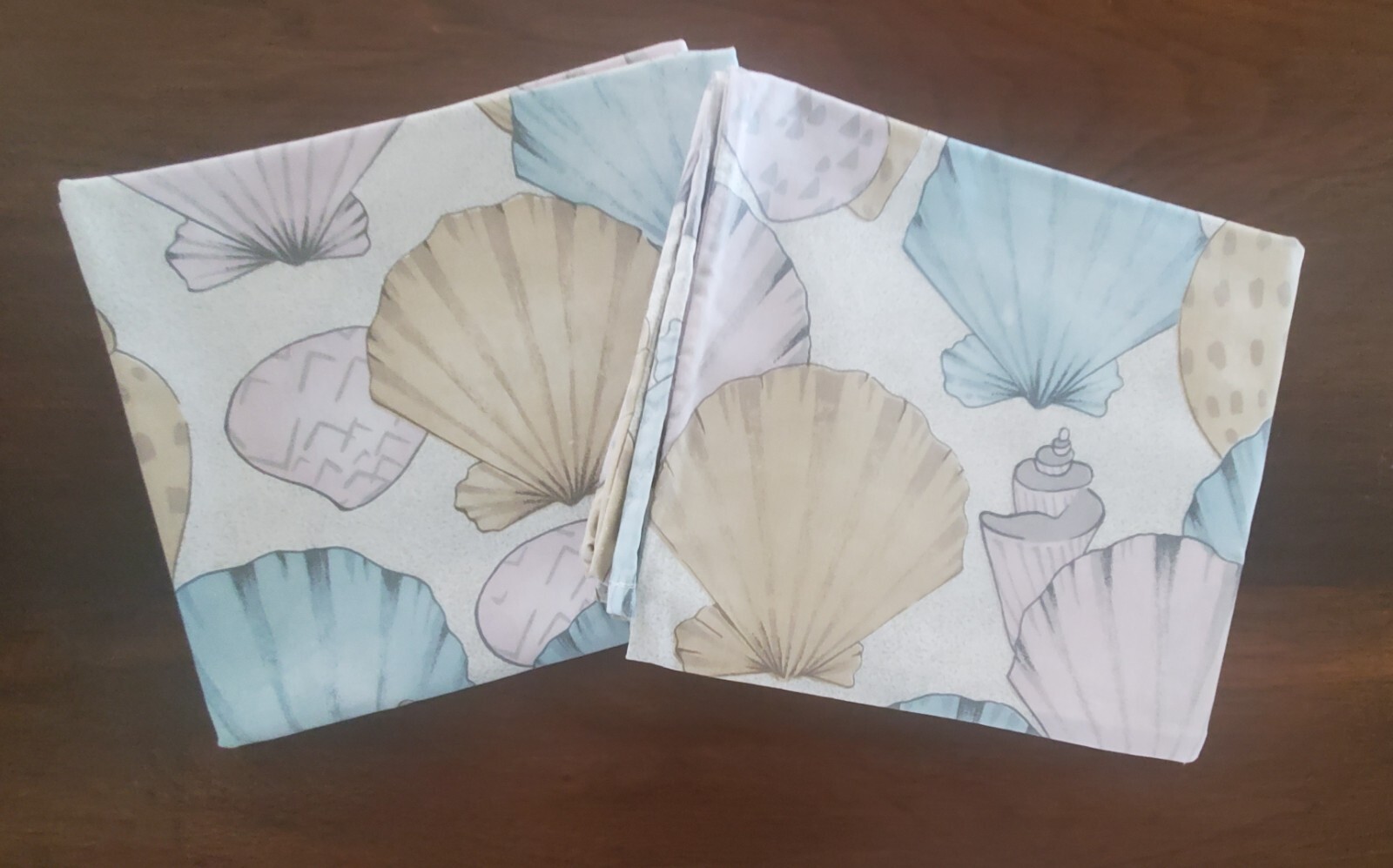 Vintage Pillowcases x 5 -Mix & Match - Blue Tones - Solid - Shells - Floral