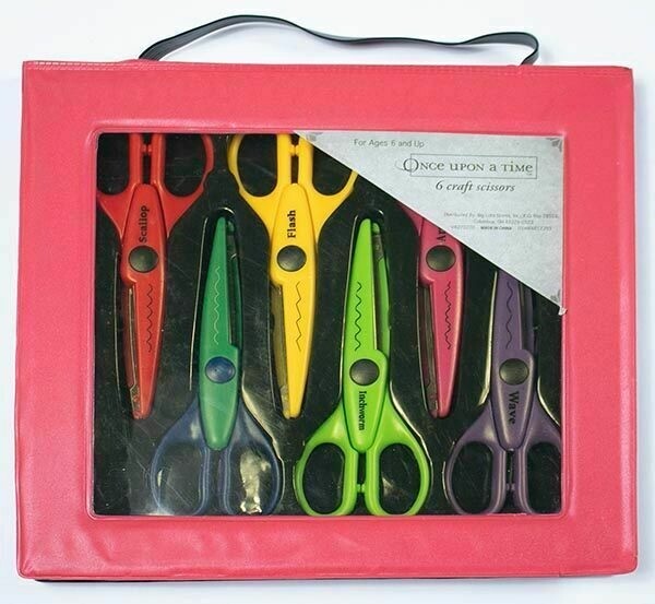 ONCE UPON A TIME SET OF 6 CRAFT SCISSORS CRAFTS SCRAPBOOKING SCHOOL PROJECTS