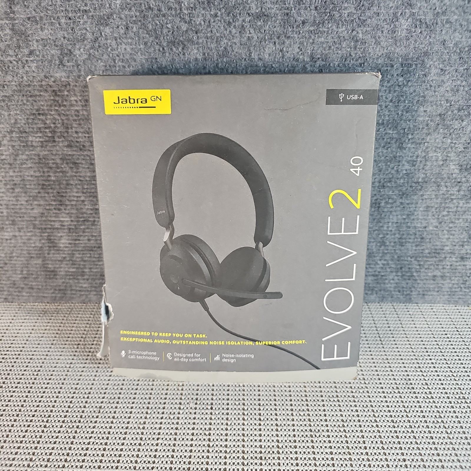 Jabra Evolve2 40 USB Wired Communication Headset Microphone Headphones