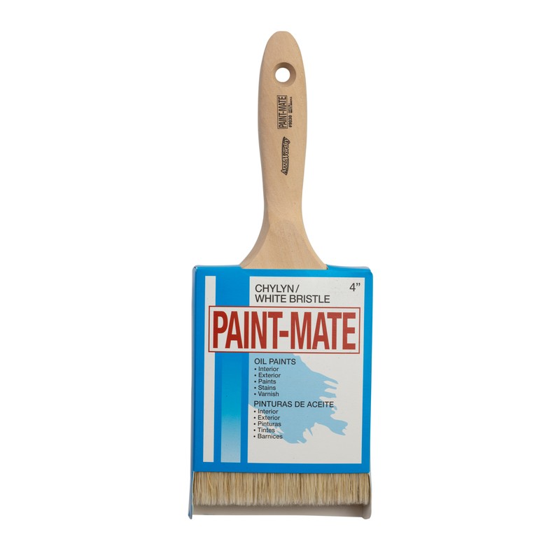ArroWorthy 9030 4 Paint-Mate China Bristle Chiseled Paint Brush 4 in.