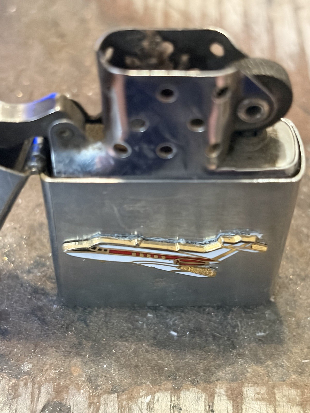 Zippo Lighter Hawker Jet Aircraft