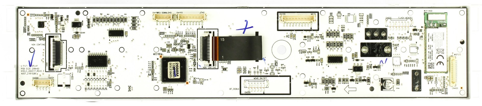 Samsung Washer DC92-02688M Sub Display Board