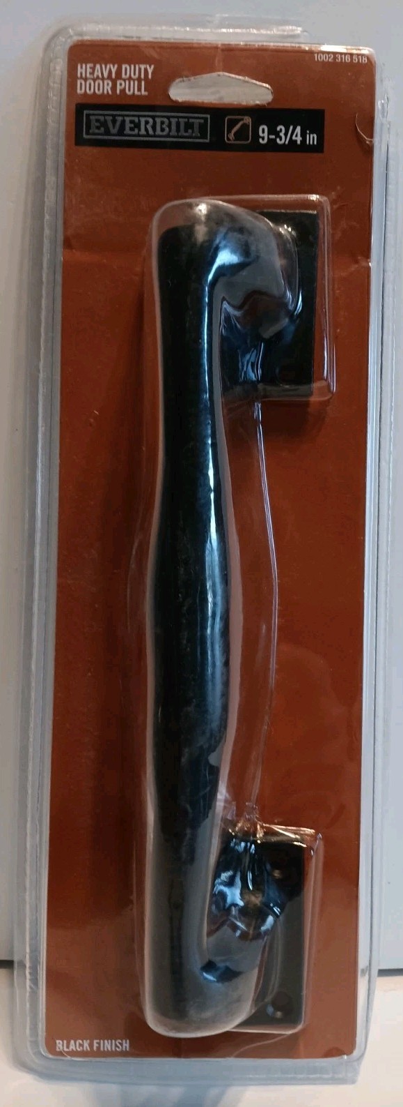 Everbilt Heavy Duty Door Pull 9-3/4 in-Black Finish