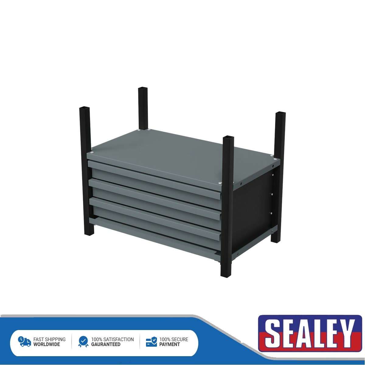 Sealey Modular Storage Mid Unit 3 Drawer & 1 Shelf 580mm APMRM2