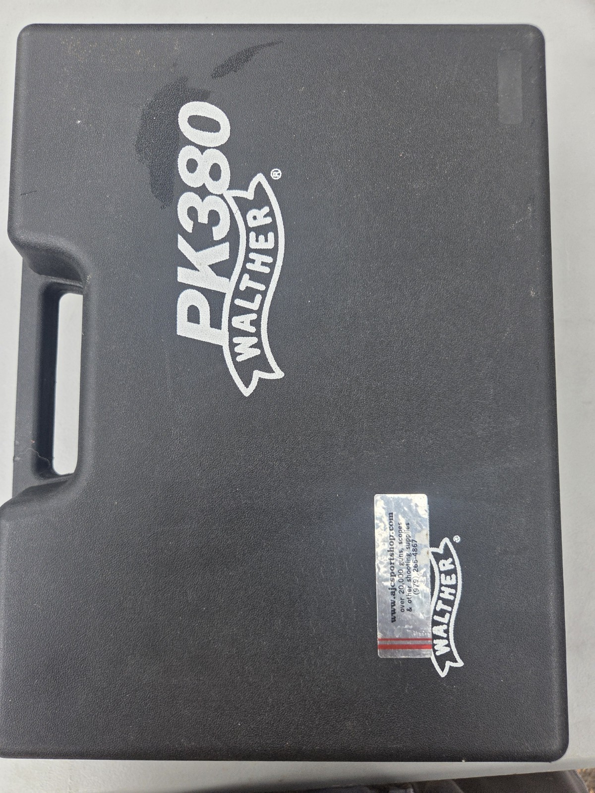 Walther PPK/S  .380 Factory Hard Plastic Case