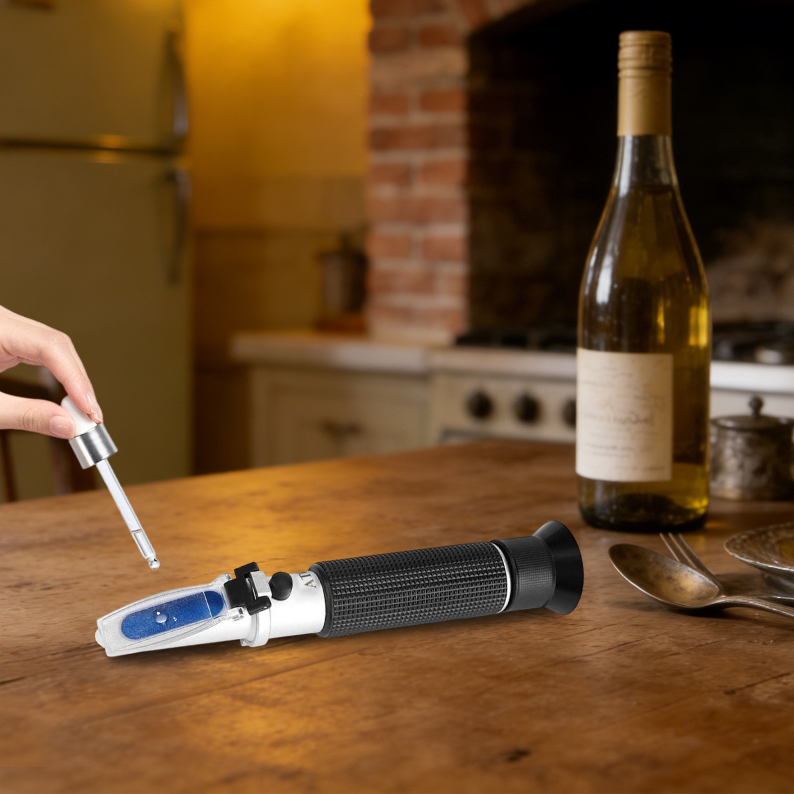Handheld Refractometer, Portable Refractometer, Alcohol Test Refractometer 0-80%
